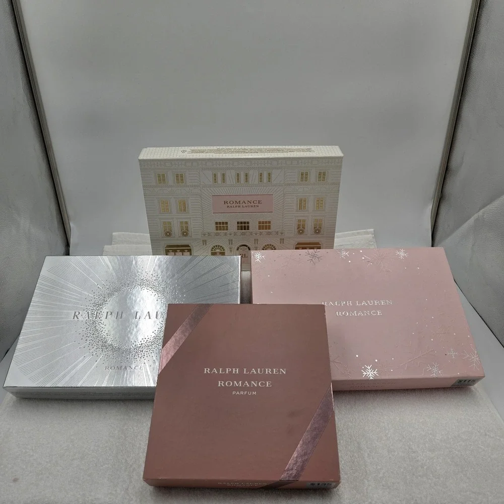 Ralph Lauren Romance EMPTY Gift Set Boxes Craft Supply Upcycle Decoupage Decor